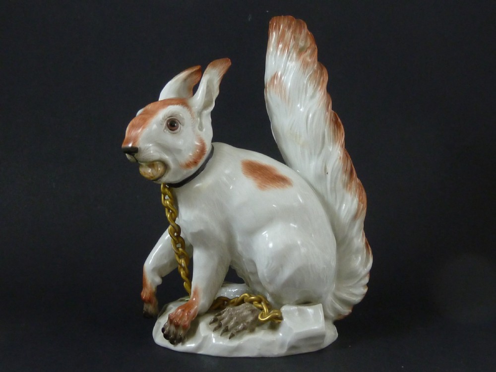 Meissen Porcelain Squirrel J.J. Kaendler Johann Joachim
