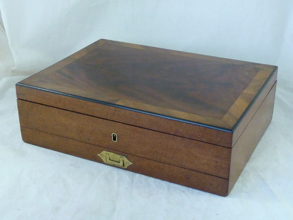 Large Newman's Watercolour Paint Box Mahogany Crossbanded View IX