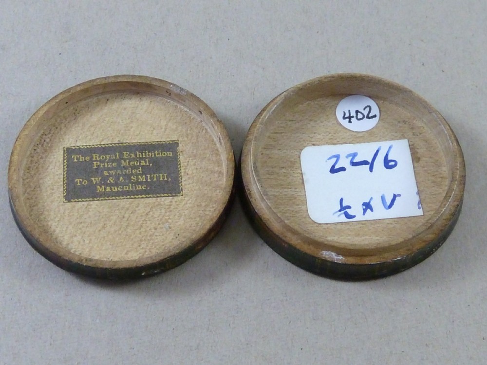 Victorian McLean TartanWare Postage One Penny Stamp Case Box Holder Scottish Smith Label Maker  View V