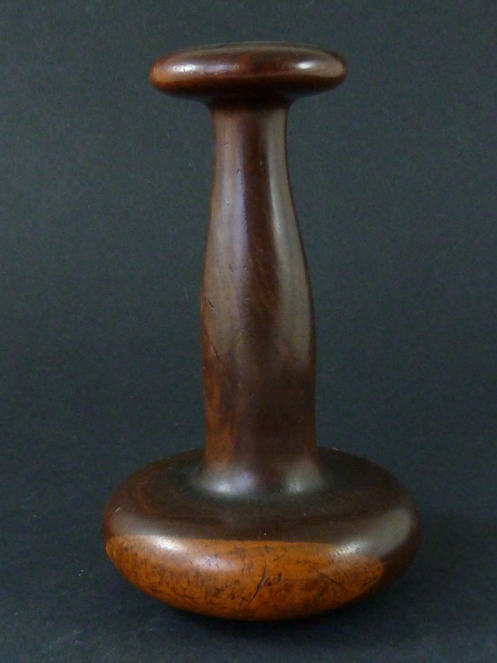 Turned Lignum Vitae Linen Smoother Burnisher Slickenstone Saddlers Treen View III