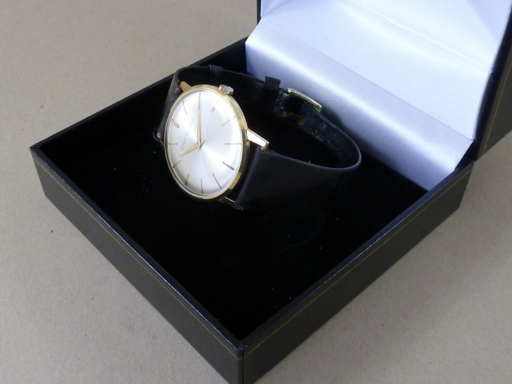Girard Perregaux Solid 18k Gold Gents Wrist Watch 17 Jewel Incabloc Swiss Working