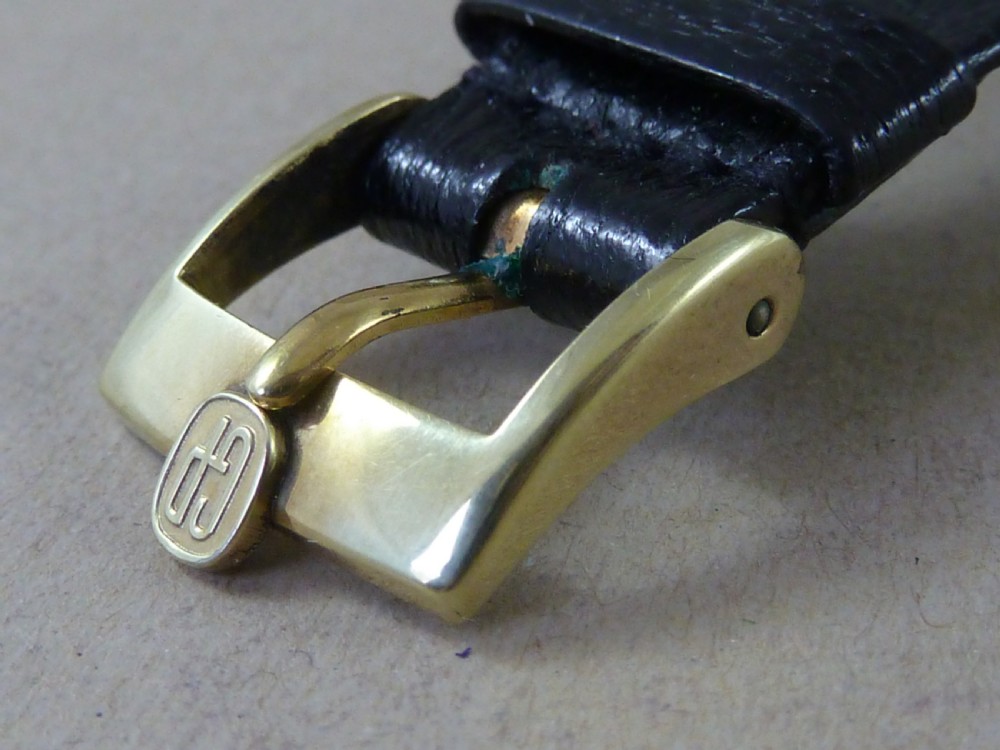 Girard Perregaux Solid 18k Gold Gents Wrist Watch 17 Jewel Incabloc Swiss Working View VII