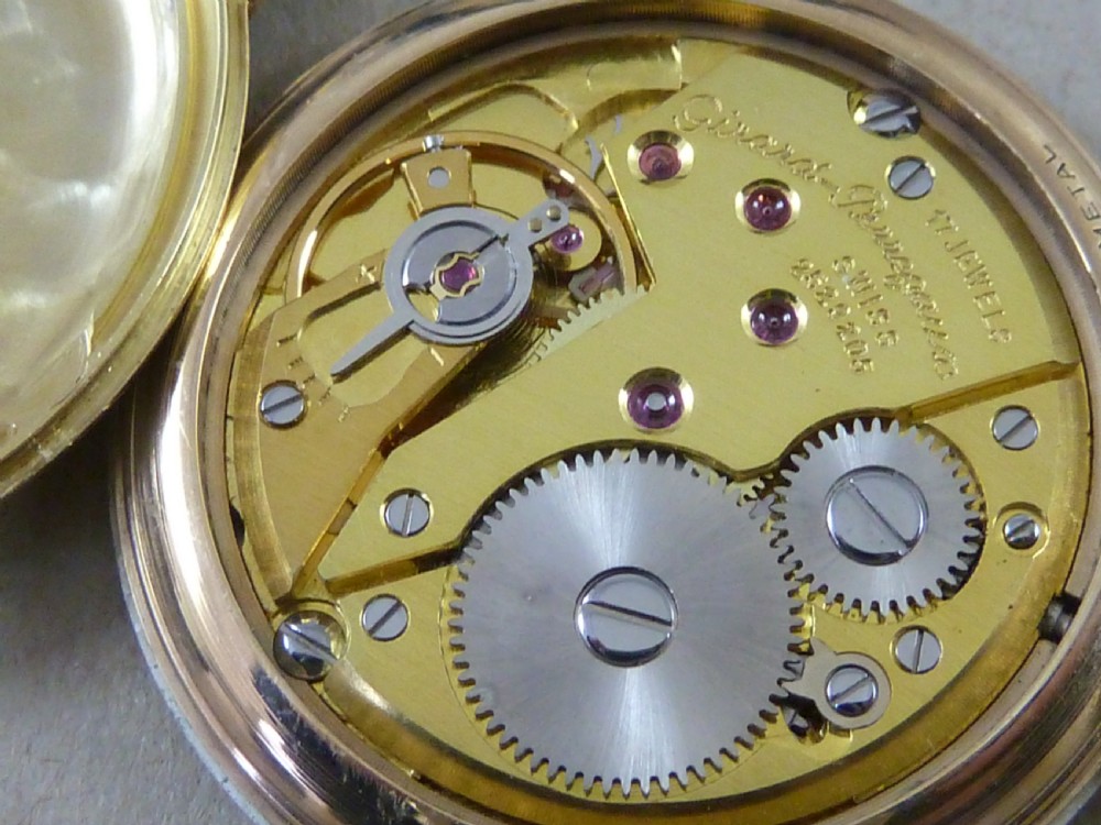 Girard Perregaux Solid 18k Gold Gents Wrist Watch 17 Jewel Incabloc Swiss Working View X