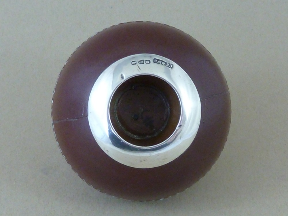 Cricket Ball Pottery Doulton Silicon Lambeth Silver Vesta Holder Match Striker View IX