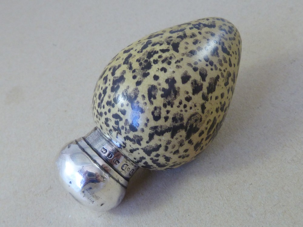 1886 Novelty Birds Egg Perfume Scent Bottle Macintyre CS FS 20772 