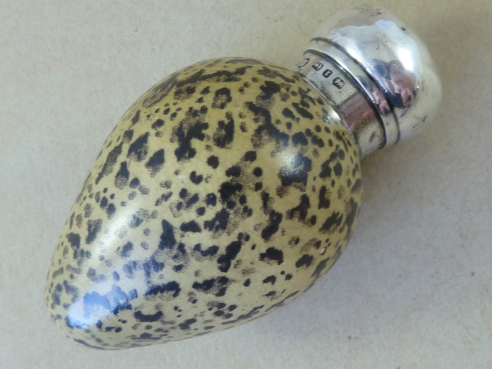 1886 Novelty Birds Egg Perfume Scent Bottle Macintyre CS FS 20772  View III