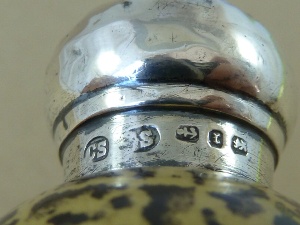 1886 Novelty Birds Egg Perfume Scent Bottle Macintyre CS FS 20772  View IV