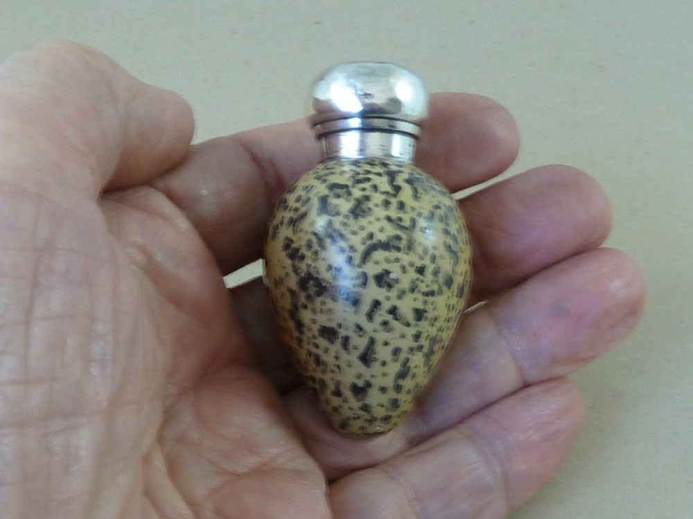 1886 Novelty Birds Egg Perfume Scent Bottle Macintyre CS FS 20772  View VII