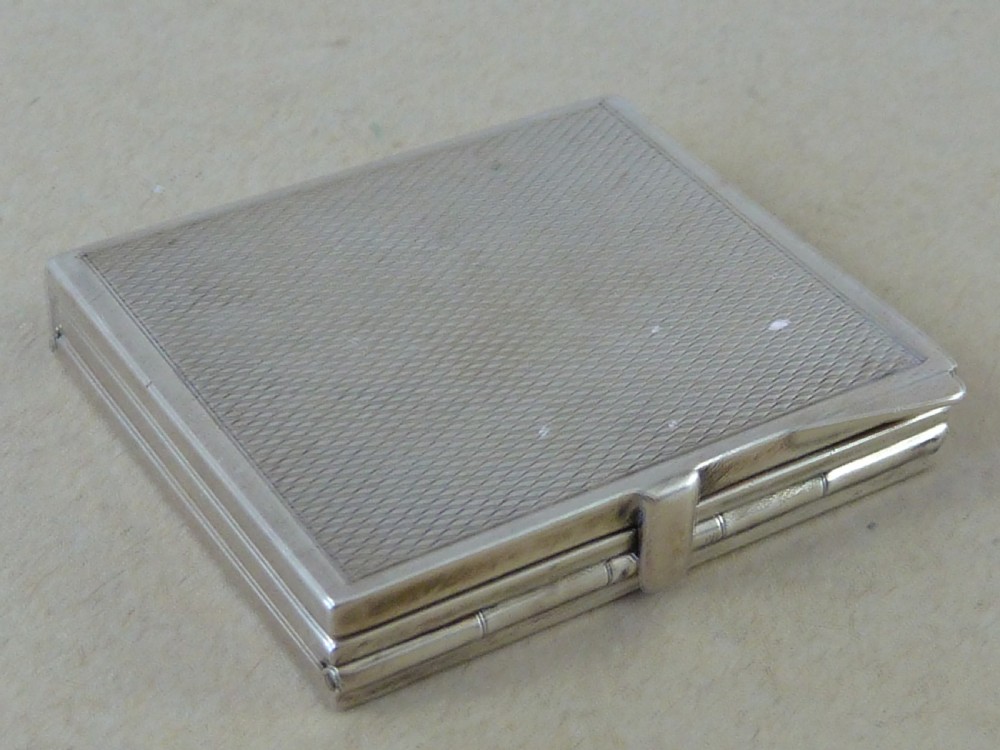 Fratelli Cacchione Sterling Silver Photo Frame Triptych  Folding Triple Marked 925 View VII