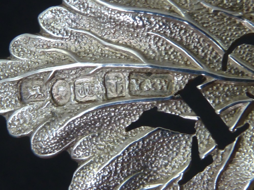 1845 Hock English Birmingham Hallmarked Solid Silver Decanter Bottle Wine Label Vine Leaf View III