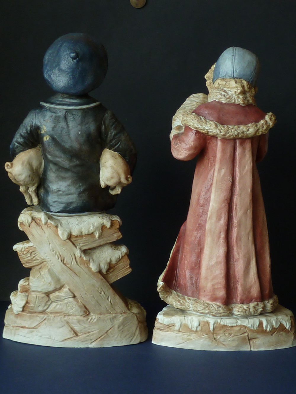 Gebruder Heubach Figurines Victorian German Bisque Porcelain Figures Children Pets View III
