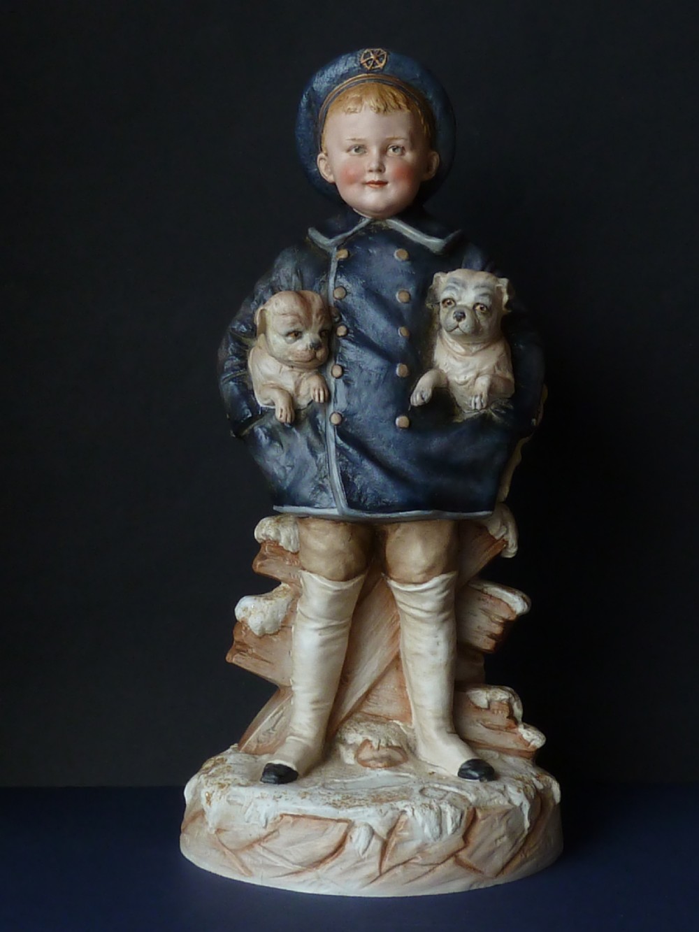 Gebruder Heubach Figurines Victorian German Bisque Porcelain Figures Children Pets View VI
