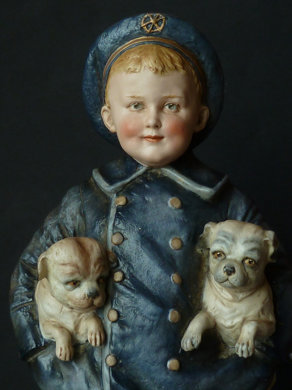 Gebruder Heubach Figurines Victorian German Bisque Porcelain Figures Children Pets View VII