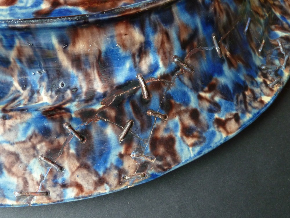 Large Palissy Ware French Oval Platter Fish Lobster Lizard Barbizet Dish View VIII