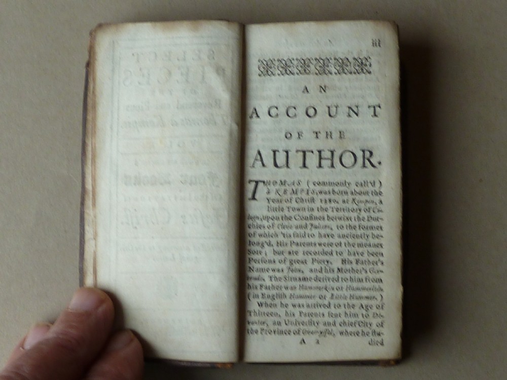 1727 The Imitation of Jesus Christ Select Pieces of the Reverend and Pious Thomas de Kempis Book View V