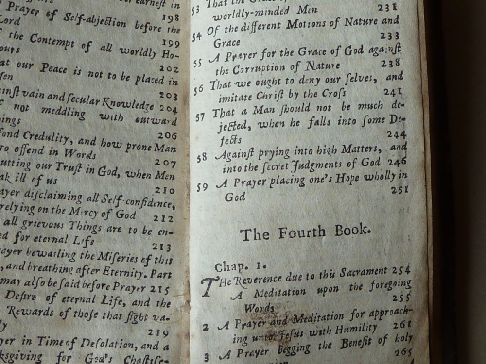 1727 The Imitation of Jesus Christ Select Pieces of the Reverend and Pious Thomas de Kempis Book View VII