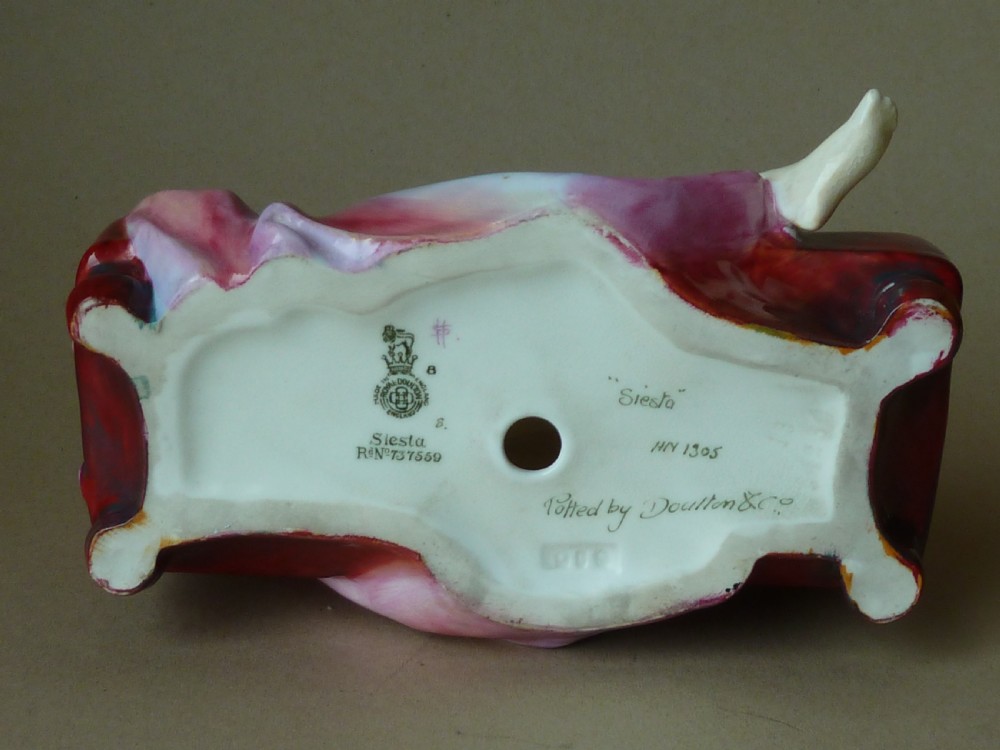 Siesta Royal Doulton Figurine HN 1305 Porcelain Rd No 737559 Leslie Harradine View V