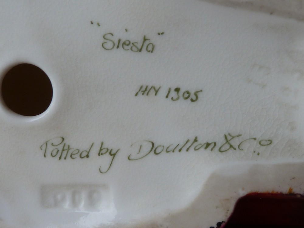 Siesta Royal Doulton Figurine HN 1305 Porcelain Rd No 737559 Leslie Harradine View VI