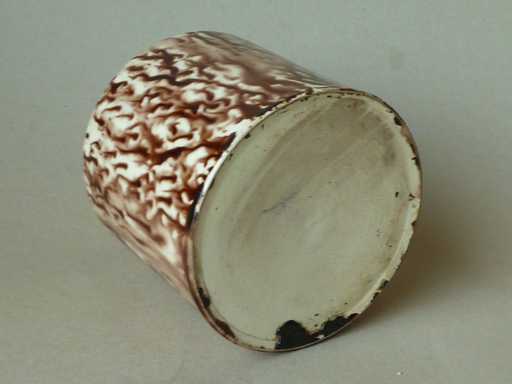 18th Century Whieldon Tea Caddy Canister 1770 English Creamware Pottery View IV
