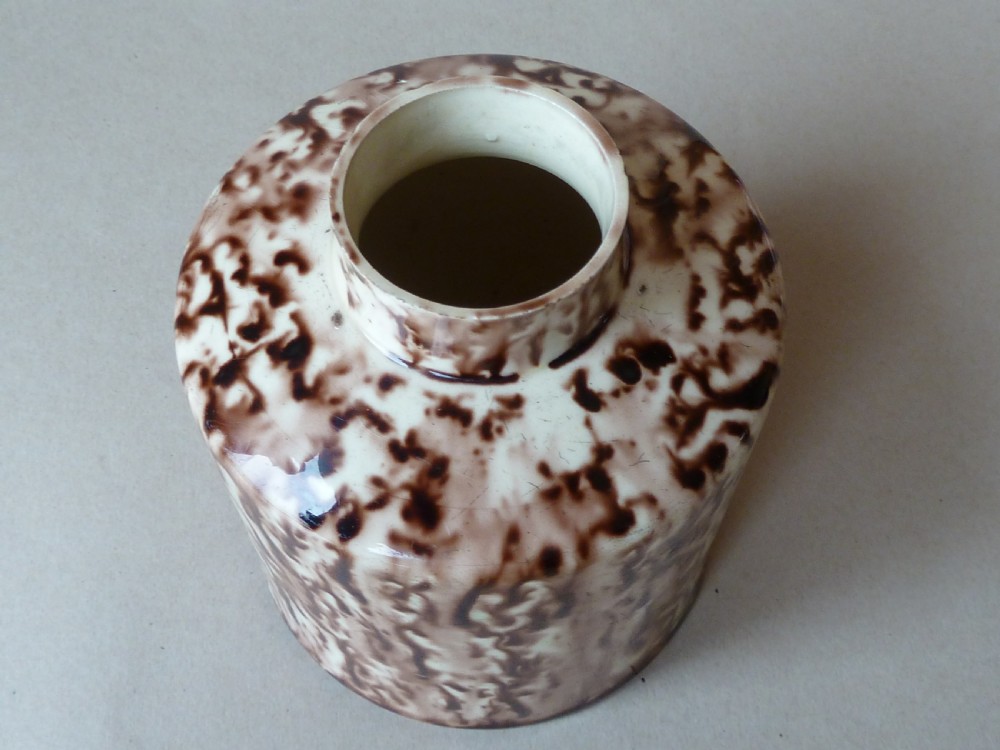 18th Century Whieldon Tea Caddy Canister 1770 English Creamware Pottery View VI