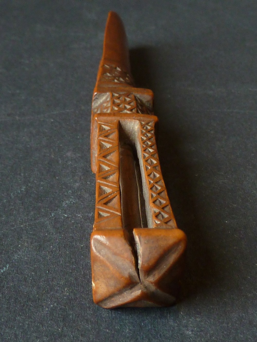Apple Corer Boxwood Chip Carved Treen Georgian Welsh View VII