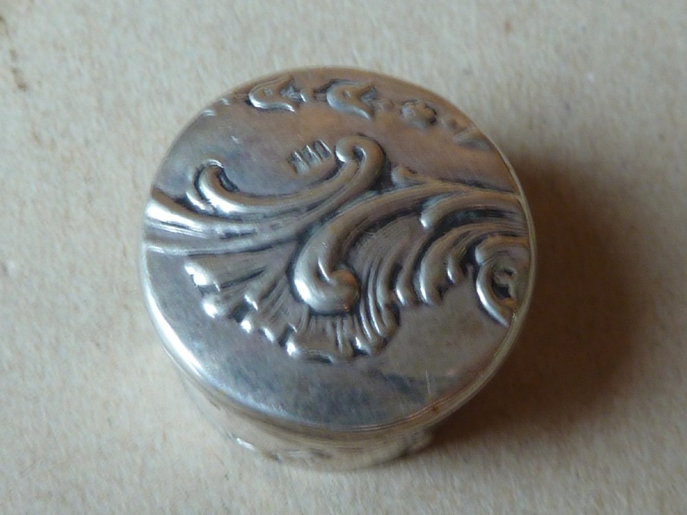 Miniature Continental Silver Tea Caddy Canister Simon Rosenau View VI