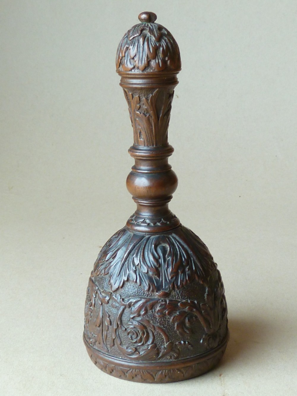 French Cesar Bagard Carved Fruitwood Hand Bell Dressing Table 17th Century View II