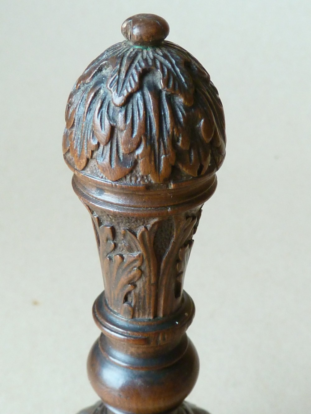 French Cesar Bagard Carved Fruitwood Hand Bell Dressing Table 17th Century View III