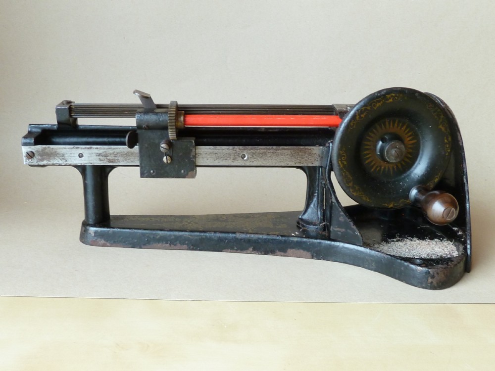 Jupiter Pencil Sharpener Bleistiftschärf-Maschine Patent Guhl & Harbeck Hamburg Antique Mechanical