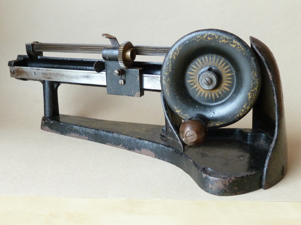 Jupiter Pencil Sharpener Bleistiftschärf-Maschine Patent Guhl & Harbeck Hamburg Antique Mechanical View III