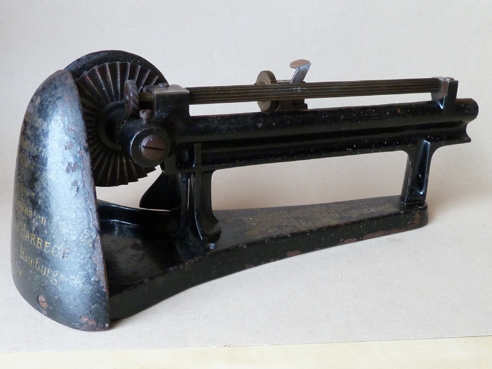 Jupiter Pencil Sharpener Bleistiftschärf-Maschine Patent Guhl & Harbeck Hamburg Antique Mechanical View IV