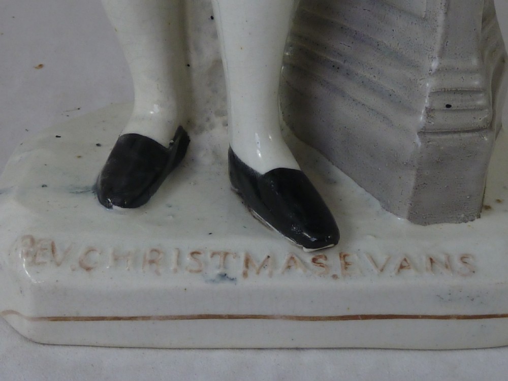 Christmas Evans Staffordshire Pottery Portrait Figure Welsh Baptist Victorian View X