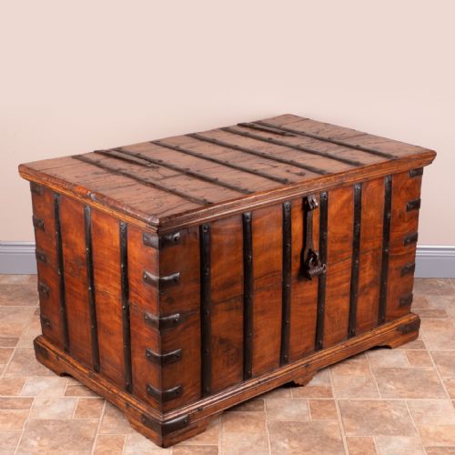 19THC IRON BOUND TRUNK - ADDITIONAL PHOTO 2