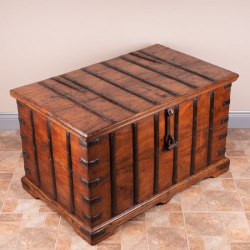 19THC IRON BOUND TRUNK - ADDITIONAL PHOTO 3