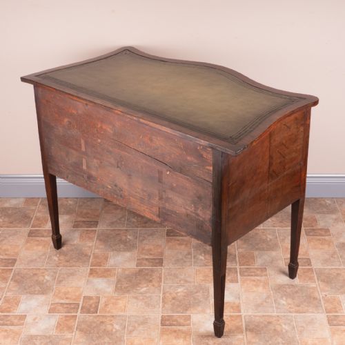SERPENTINE FRONTED THREE DRAWER WRITING TABLE - ADDITIONAL PHOTO 10