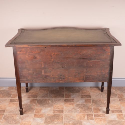 SERPENTINE FRONTED THREE DRAWER WRITING TABLE - ADDITIONAL PHOTO 11