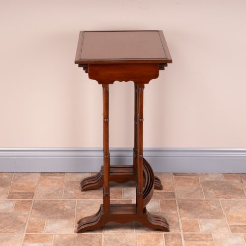 EDWARDIAN MAHOGANY QUARTETTO NEST OF TABLES - ADDITIONAL PHOTO 7