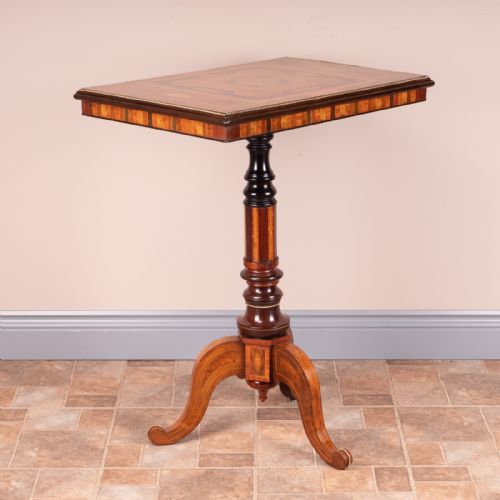 DRUCE CO HIGH QUALITY SPECIMEN INLAID TRIPOD TABLE - ADDITIONAL PHOTO 5