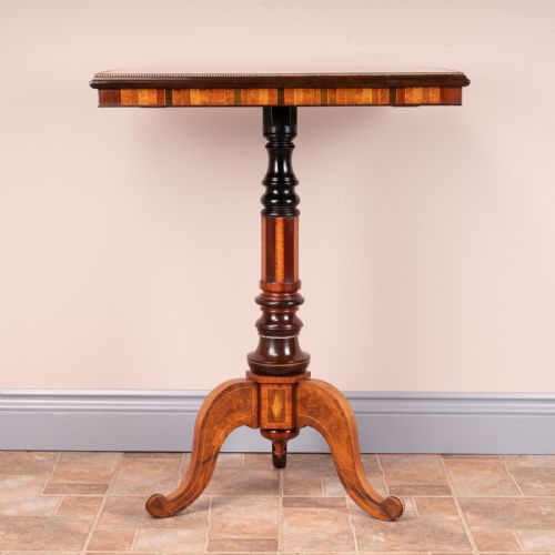 DRUCE CO HIGH QUALITY SPECIMEN INLAID TRIPOD TABLE - ADDITIONAL PHOTO 7