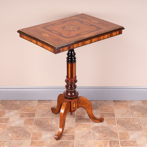 DRUCE CO HIGH QUALITY SPECIMEN INLAID TRIPOD TABLE - ADDITIONAL PHOTO 8