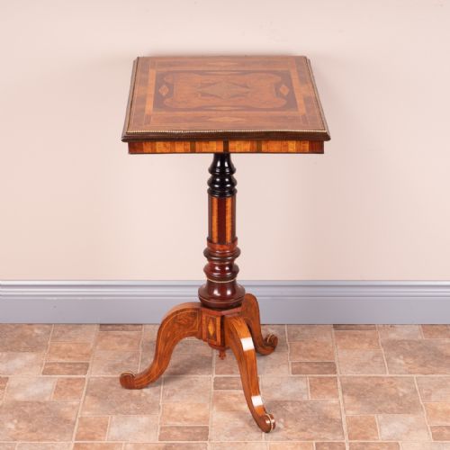 DRUCE CO HIGH QUALITY SPECIMEN INLAID TRIPOD TABLE - ADDITIONAL PHOTO 9