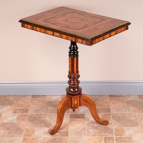 DRUCE CO HIGH QUALITY SPECIMEN INLAID TRIPOD TABLE - ADDITIONAL PHOTO 10