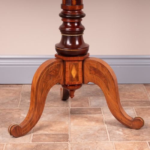 DRUCE CO HIGH QUALITY SPECIMEN INLAID TRIPOD TABLE - ADDITIONAL PHOTO 13