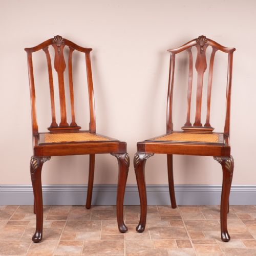 PAIR OF CANE SEATED BEDROOM CHAIRS - ADDITIONAL PHOTO 1