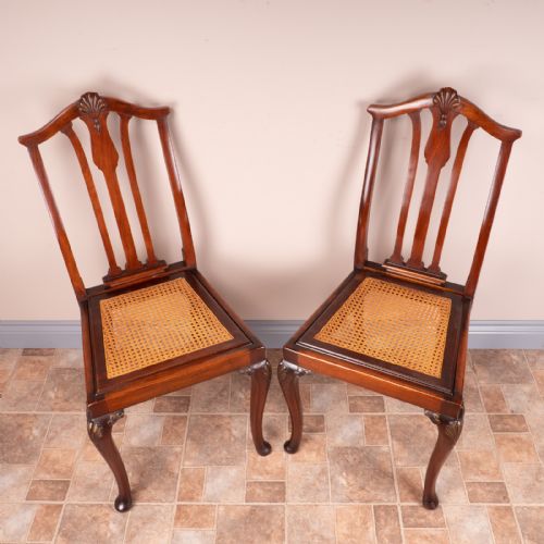 PAIR OF CANE SEATED BEDROOM CHAIRS - ADDITIONAL PHOTO 8