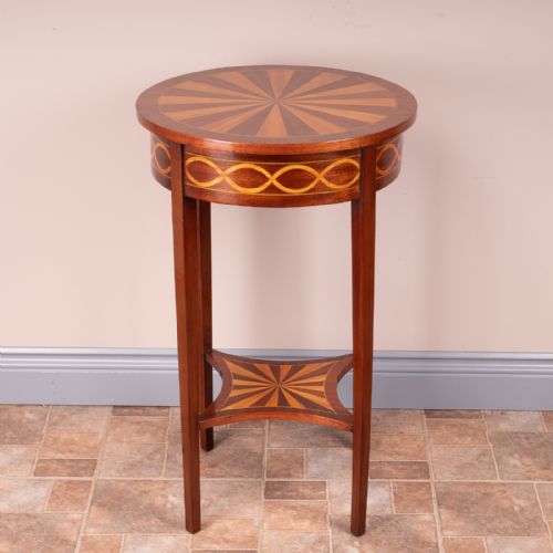 19thc french inlaid occasional table - CATEGORY: ANTIQUE TABLES - DATED 19TH CENTURY