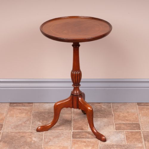 INLAID MAHOGANY WINE TABLE - ADDITIONAL PHOTO 2