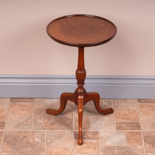INLAID MAHOGANY WINE TABLE - ADDITIONAL PHOTO 3