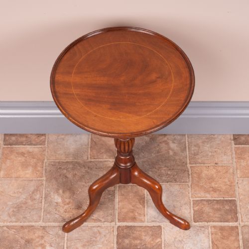 INLAID MAHOGANY WINE TABLE - ADDITIONAL PHOTO 4