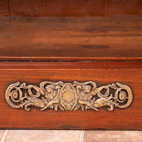 BRASS MOUNTED WALNUT OPEN BOOKCASE - ADDITIONAL PHOTO 13